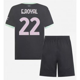 AC Milan Emerson Royal #22 Derde tenue Kids 2024-25 Korte Mouw (+ Korte broeken)